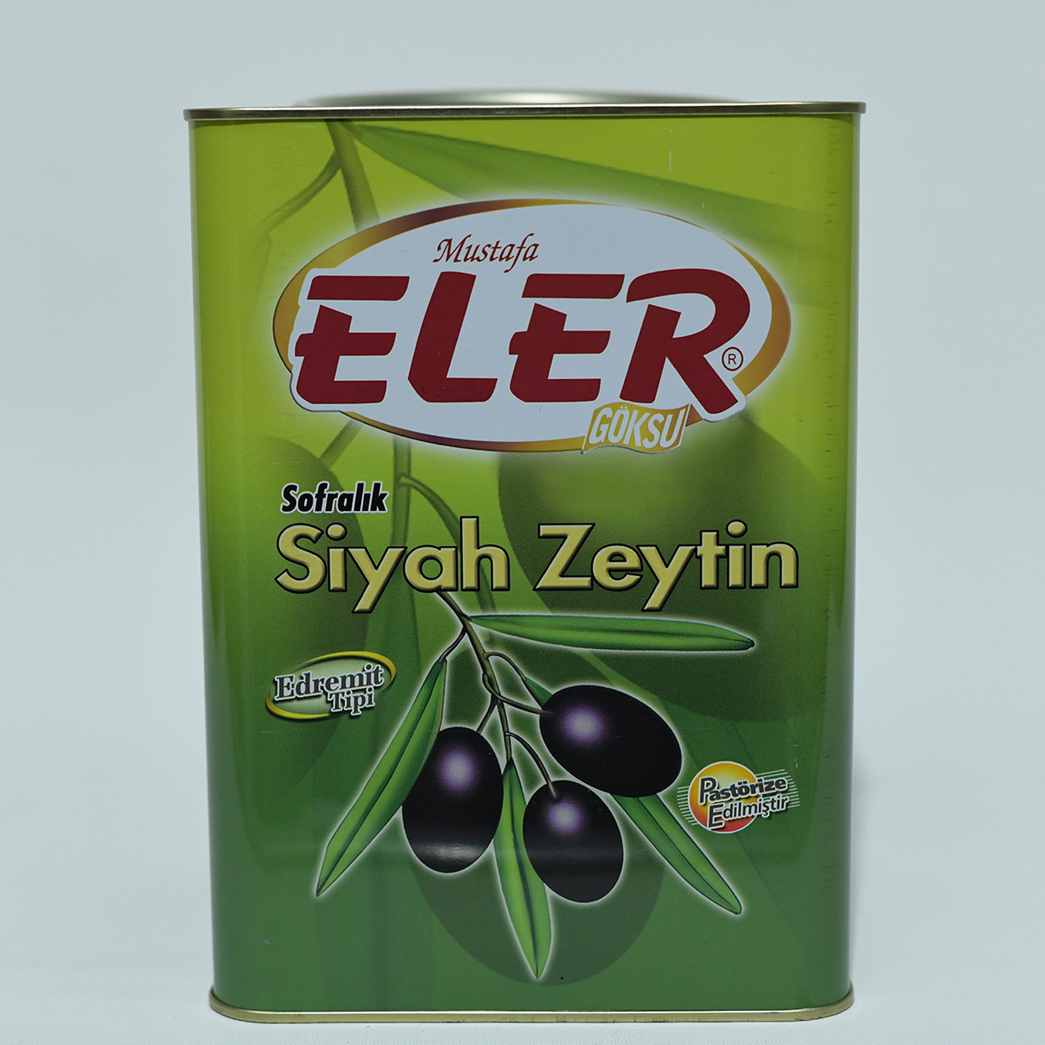 Eler Edremit Salamura Sulu Siyah Zeytin 4KG (261 - 290) M