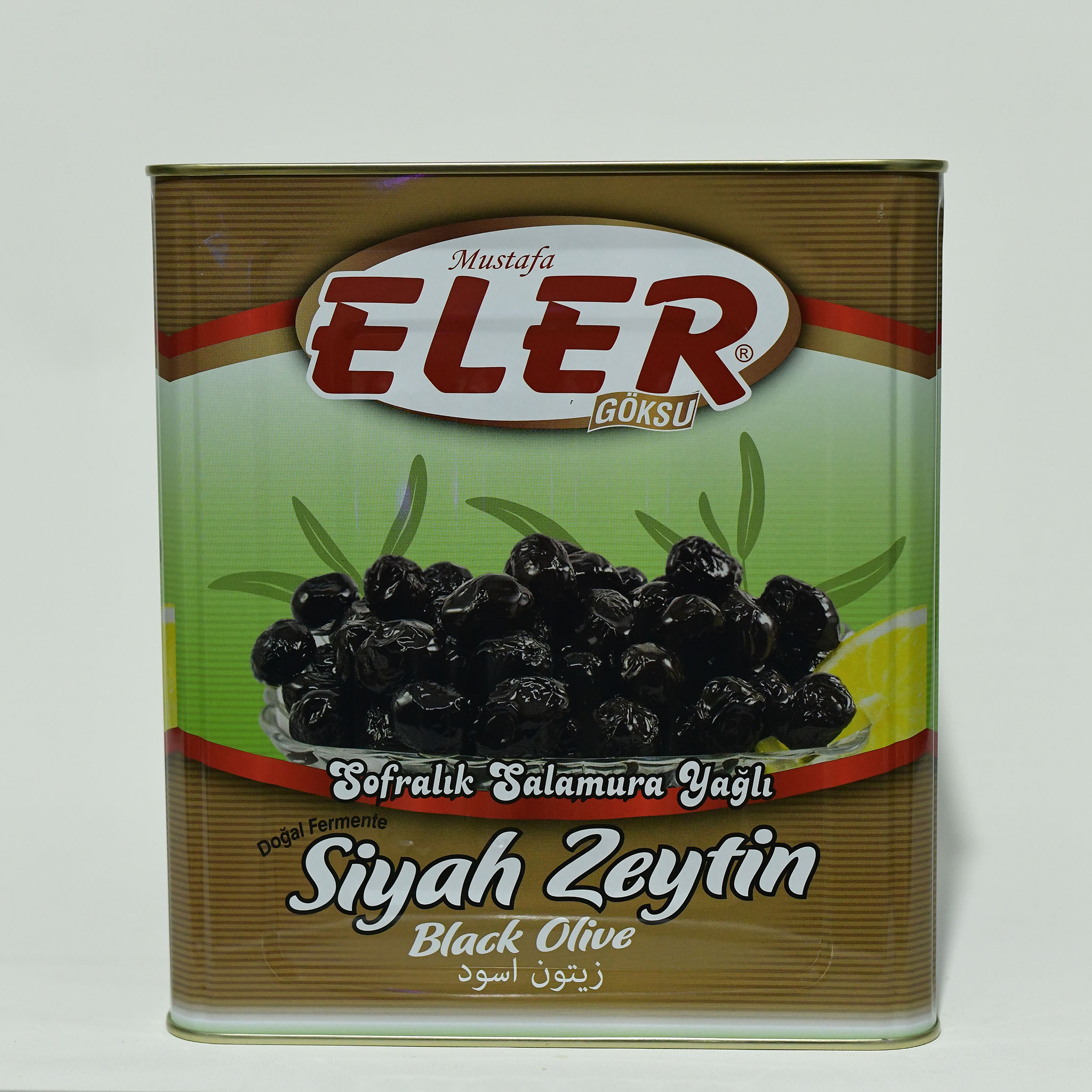 Eler Gemlik Salamura Yağlı Siyah Zeytin 10KG (381 - 410) 3XS